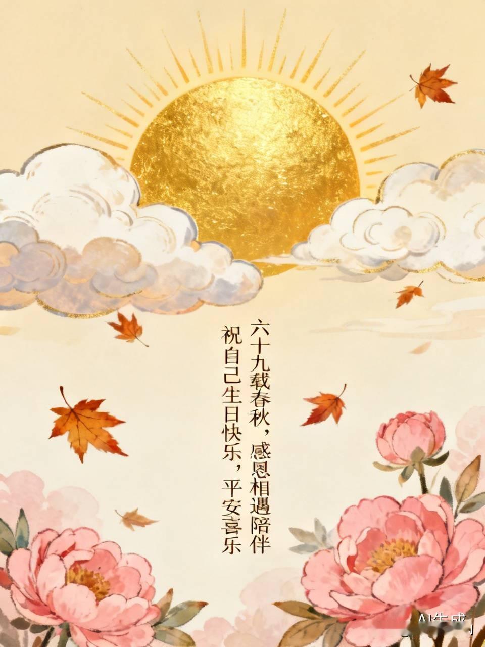 今天八月十六，迎来我六十九岁的生日。
岁月匆匆，转眼已是六十九载春秋。一路走来，