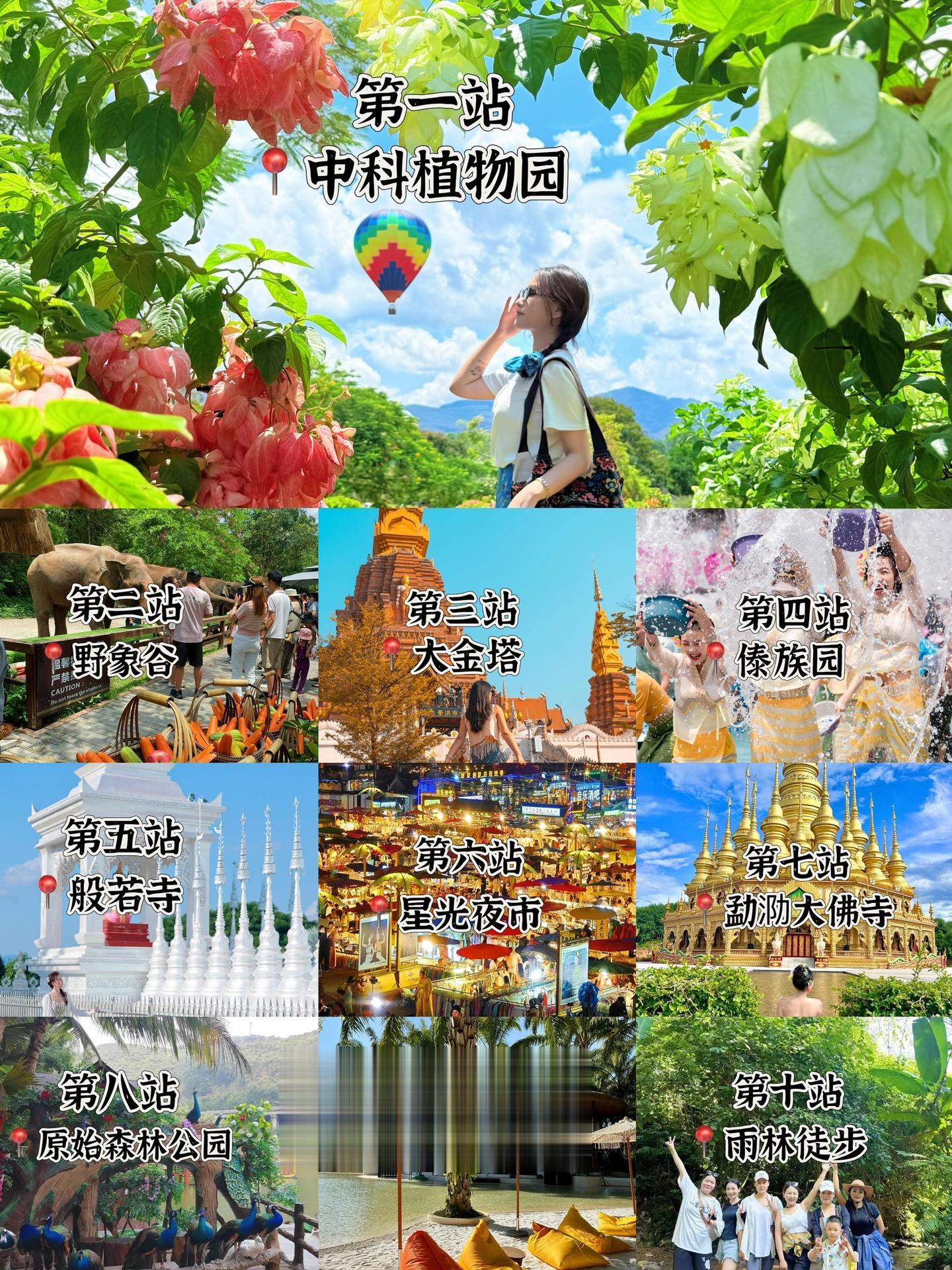 西双版纳5天4晚纯玩小团。必打卡的十大精华景点，一定要去！！！如果你是...