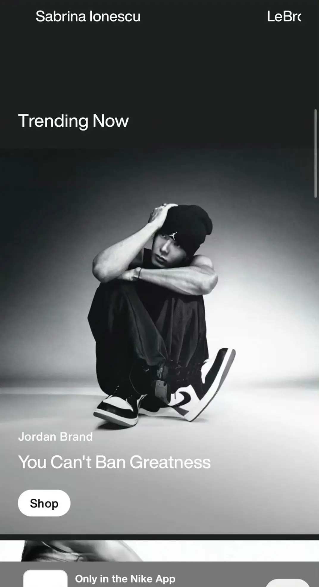 Nike官网更新🫡。