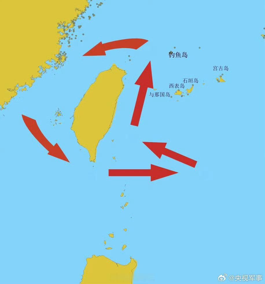 菜鸟军虫 转发。台岛东部海域海上专项行动示意图【台岛东部海域海上专项行动圆满结束