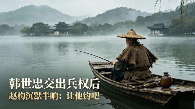 韩世忠上交兵权隐居西湖，赵构沉默只说：让他钓吧