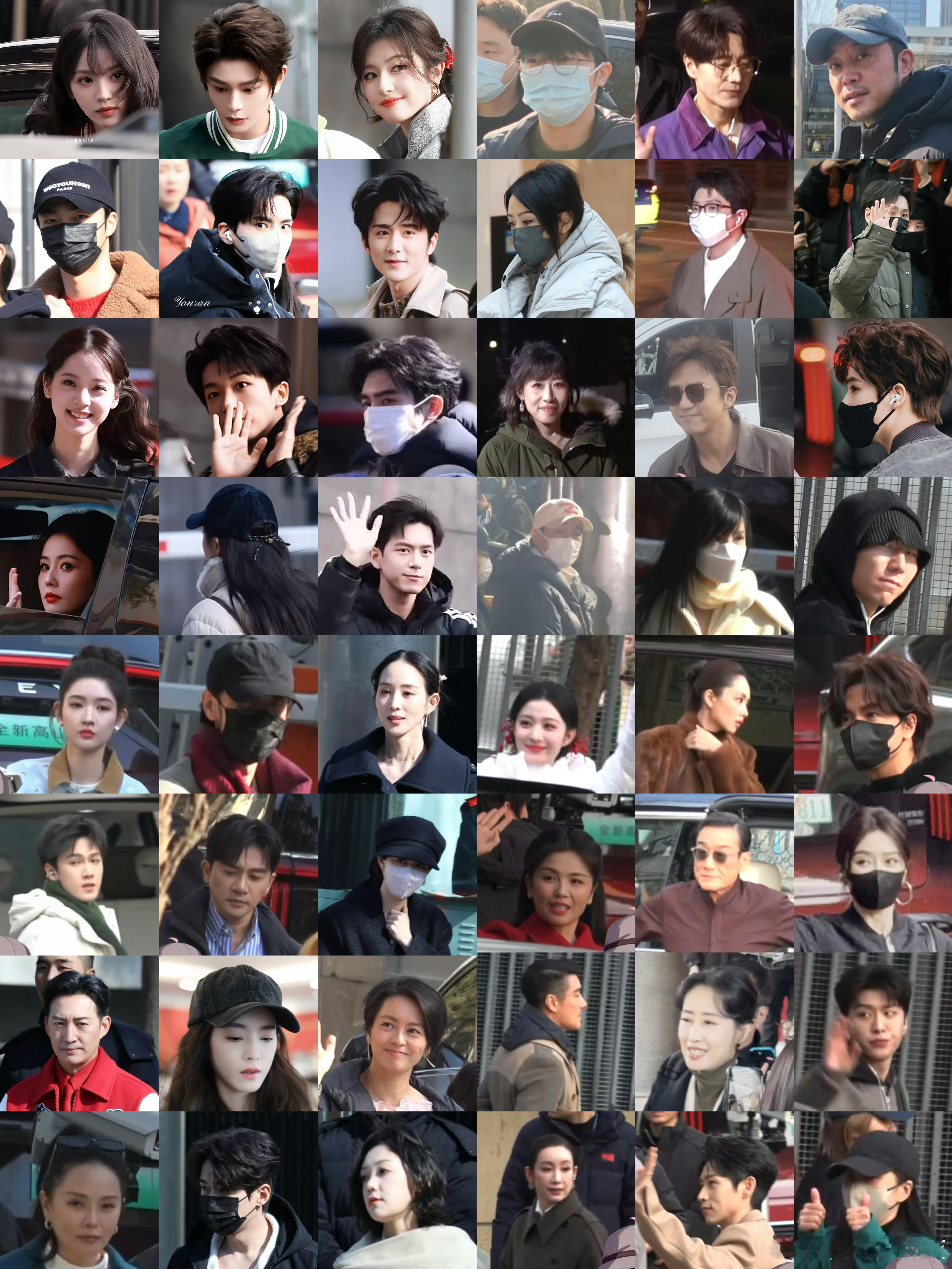 现身春晚最后一次联排备播录制的明星周深、李现、邓超、白鹿、李昀锐、刘浩存、丁禹兮