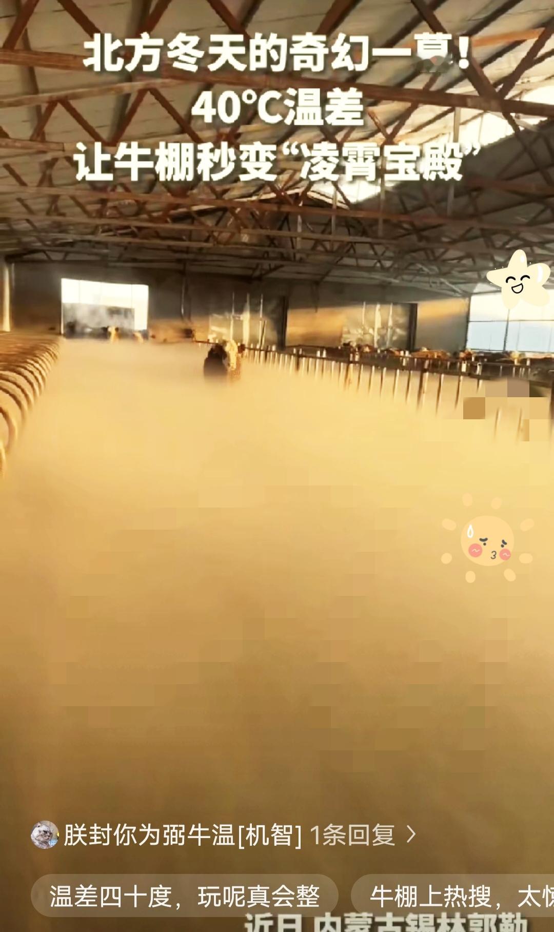 人民日报都点赞的“仙境”，居然藏在内蒙古的牛棚里！零下30℃的清晨一推门，白茫茫