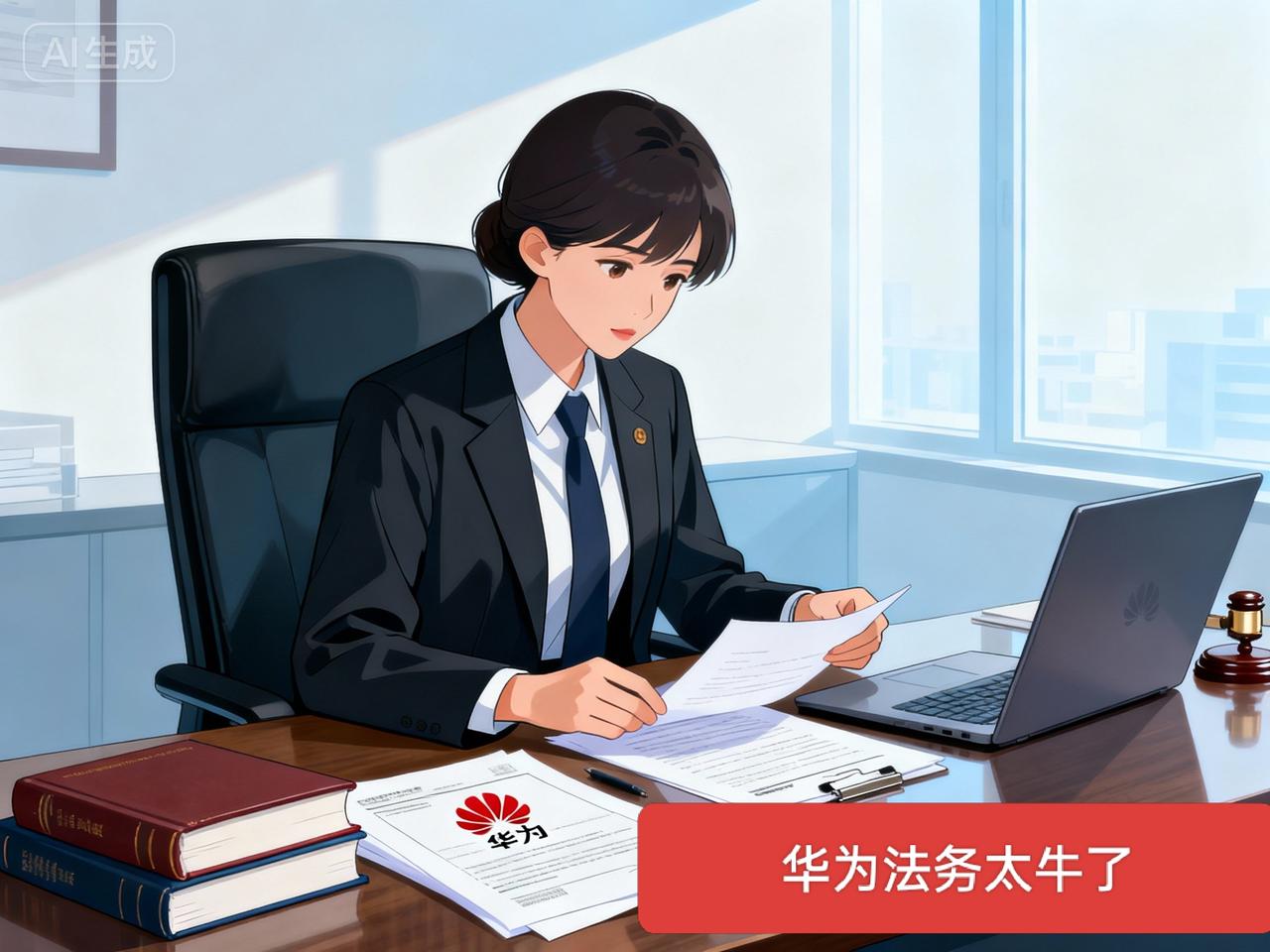 华为法务太牛了！可不象某些法务盯着网友发言，发个律师函起诉啥的！华为法务又干了一