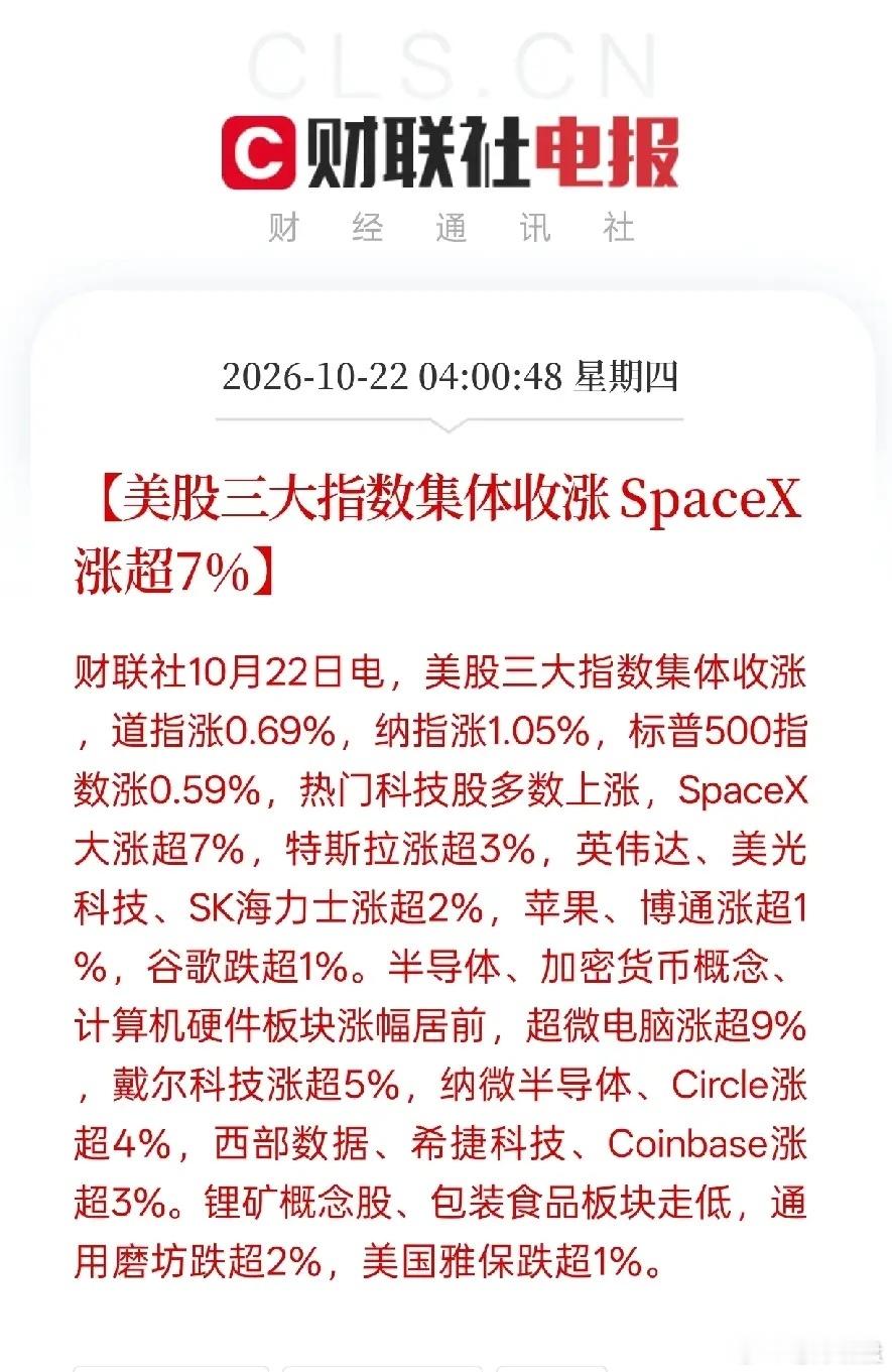 隔夜外盘科技全线走强，这个暖消息，今天A股开盘稳了，科技赛道有希望被资金带动起来