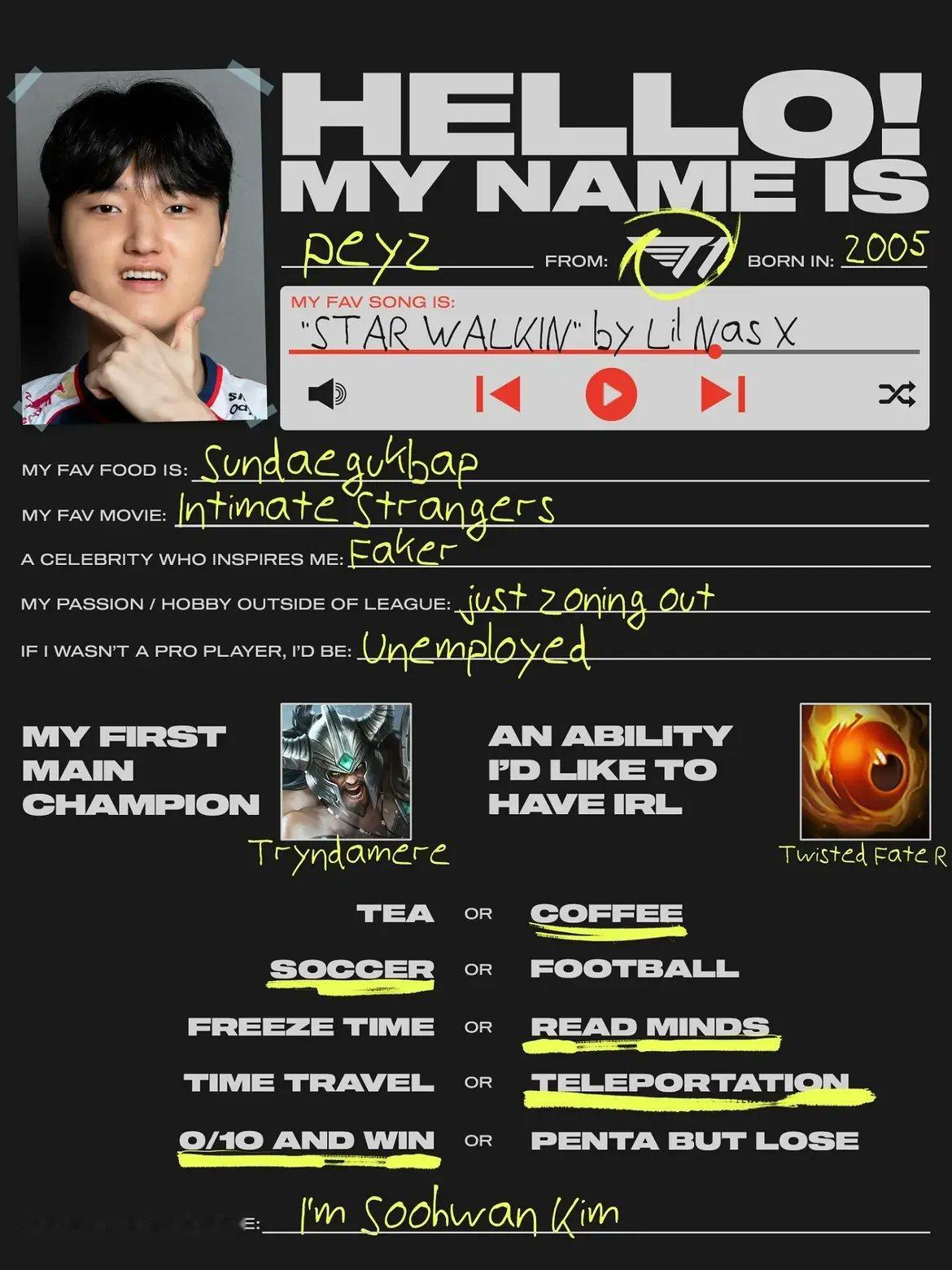 然后peyz的激励我的名人：Faker 