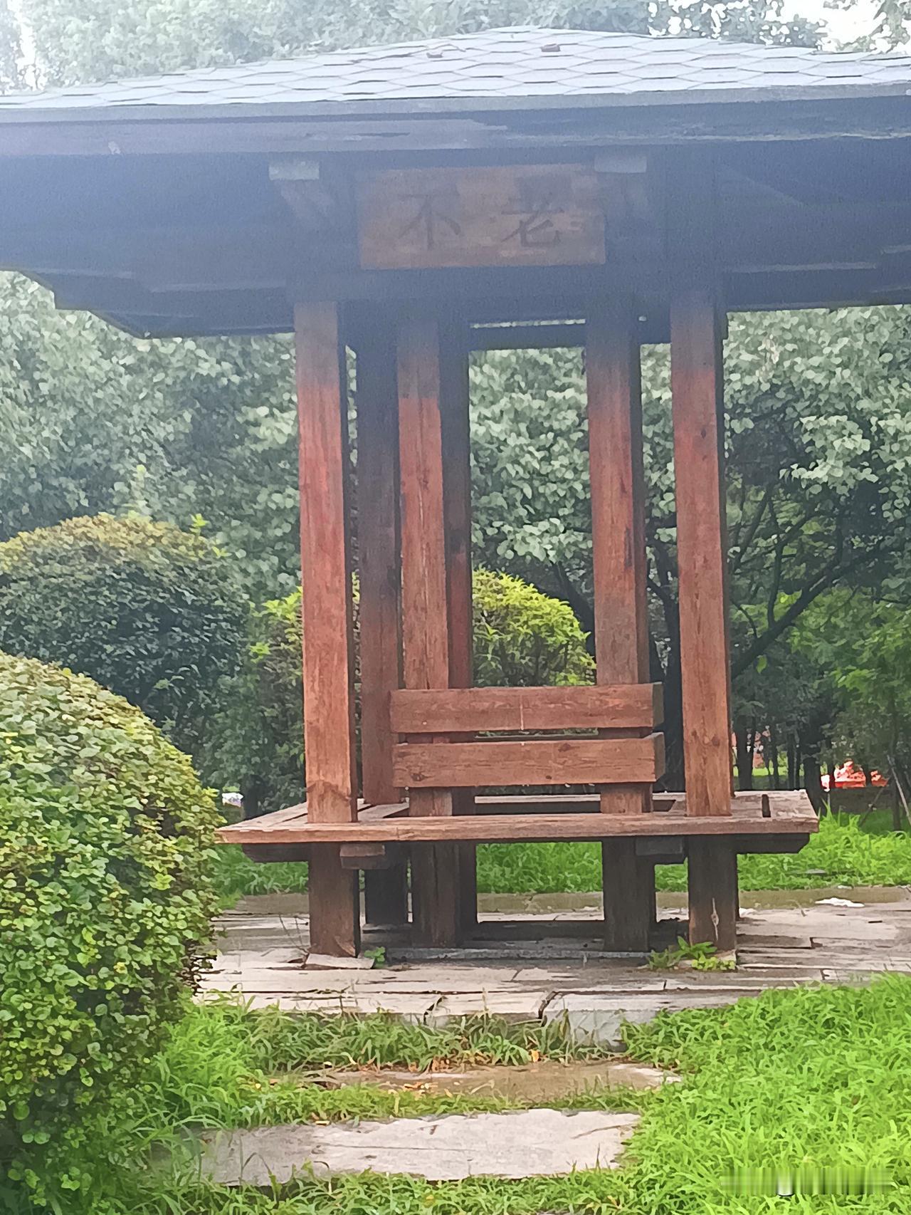 打卡沈阳莫子山公园
不老亭
人不老，花依旧。老生涯正要，东山歌酒。翠壁撑空山玉立
