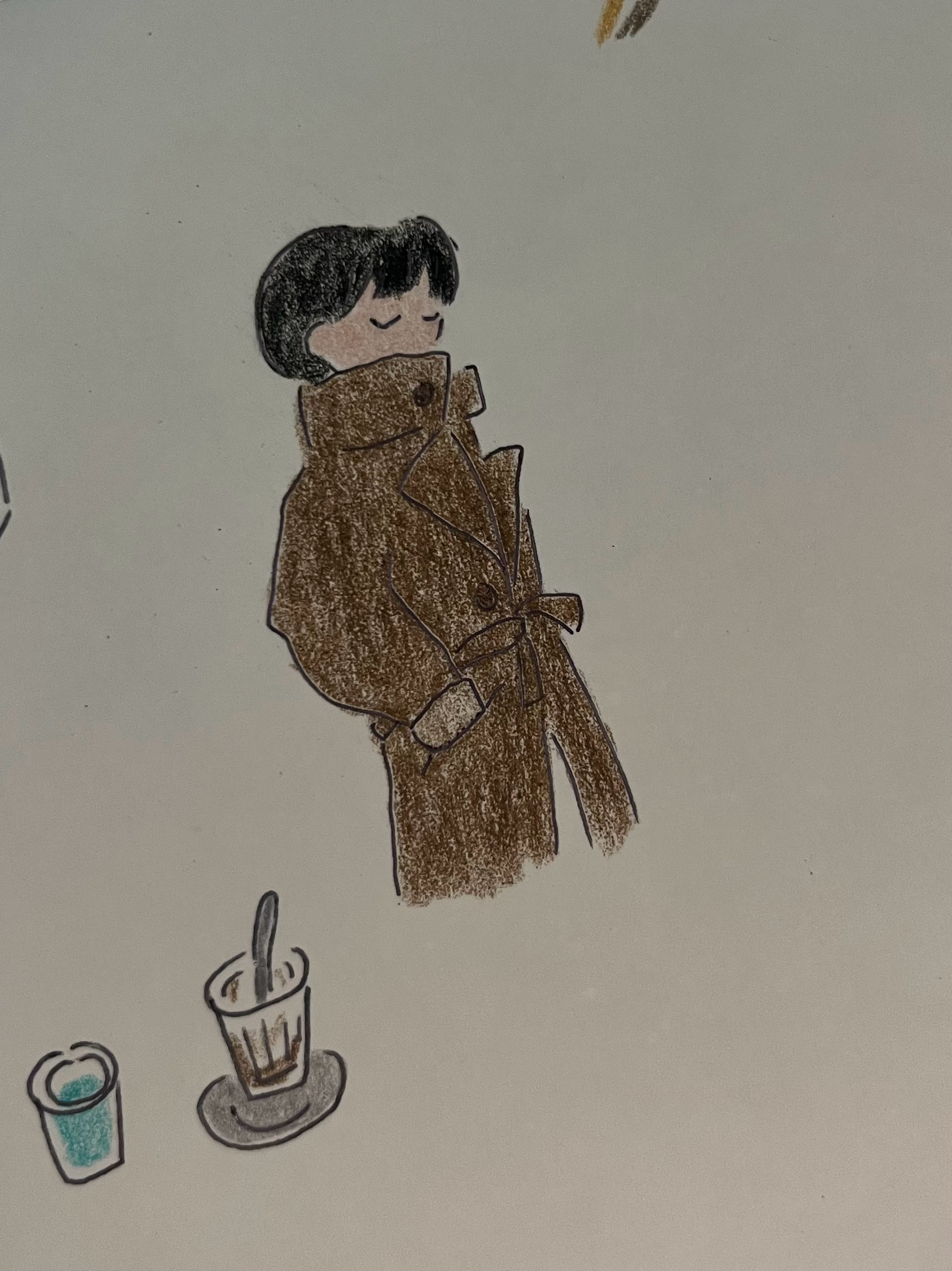 🧥想象中穿上风衣后： ​​​