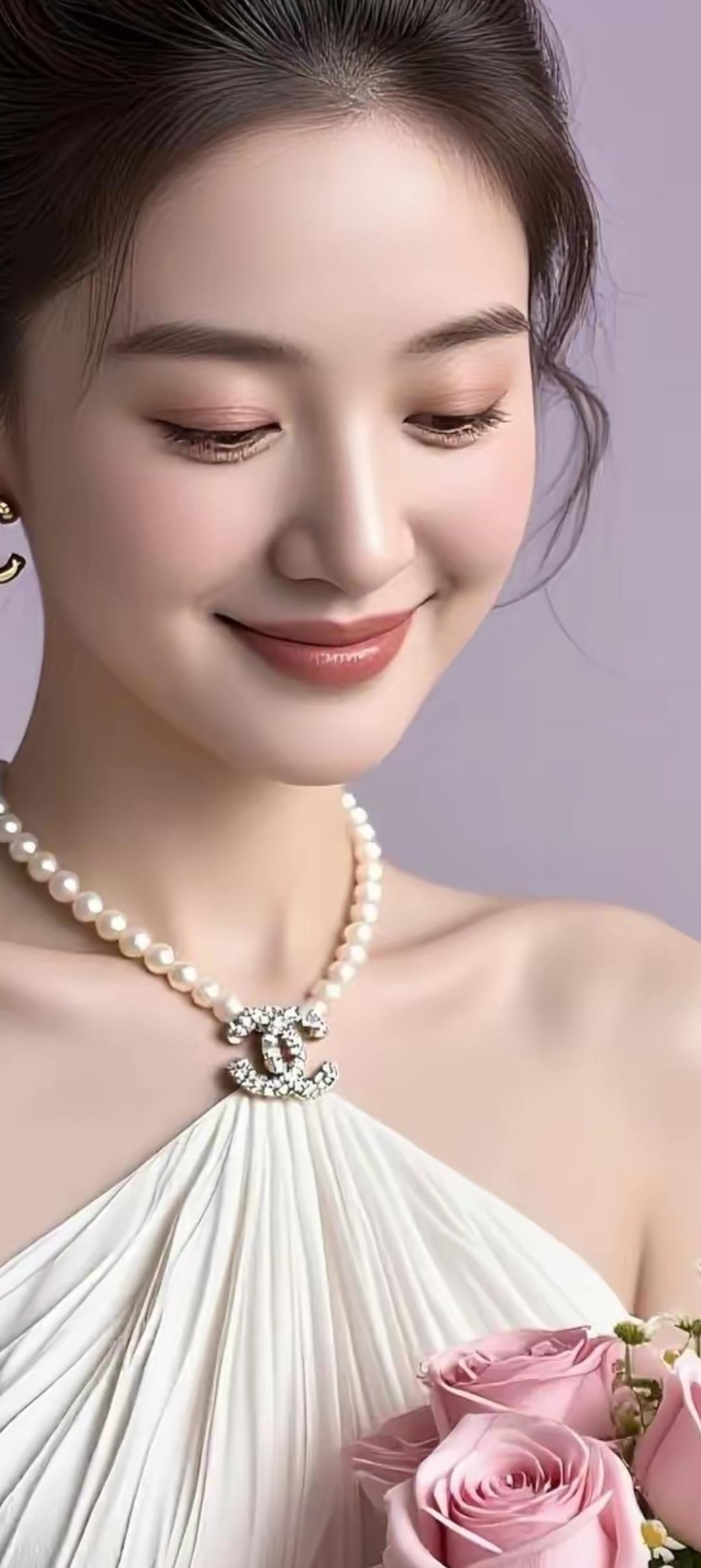 优雅珍珠项链，绽放迷人光彩！💎🌹