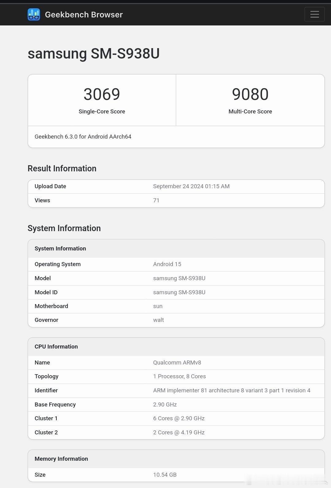 三星 Galaxy S25 Ultra 现身Geekbench,也暴露了8Gen