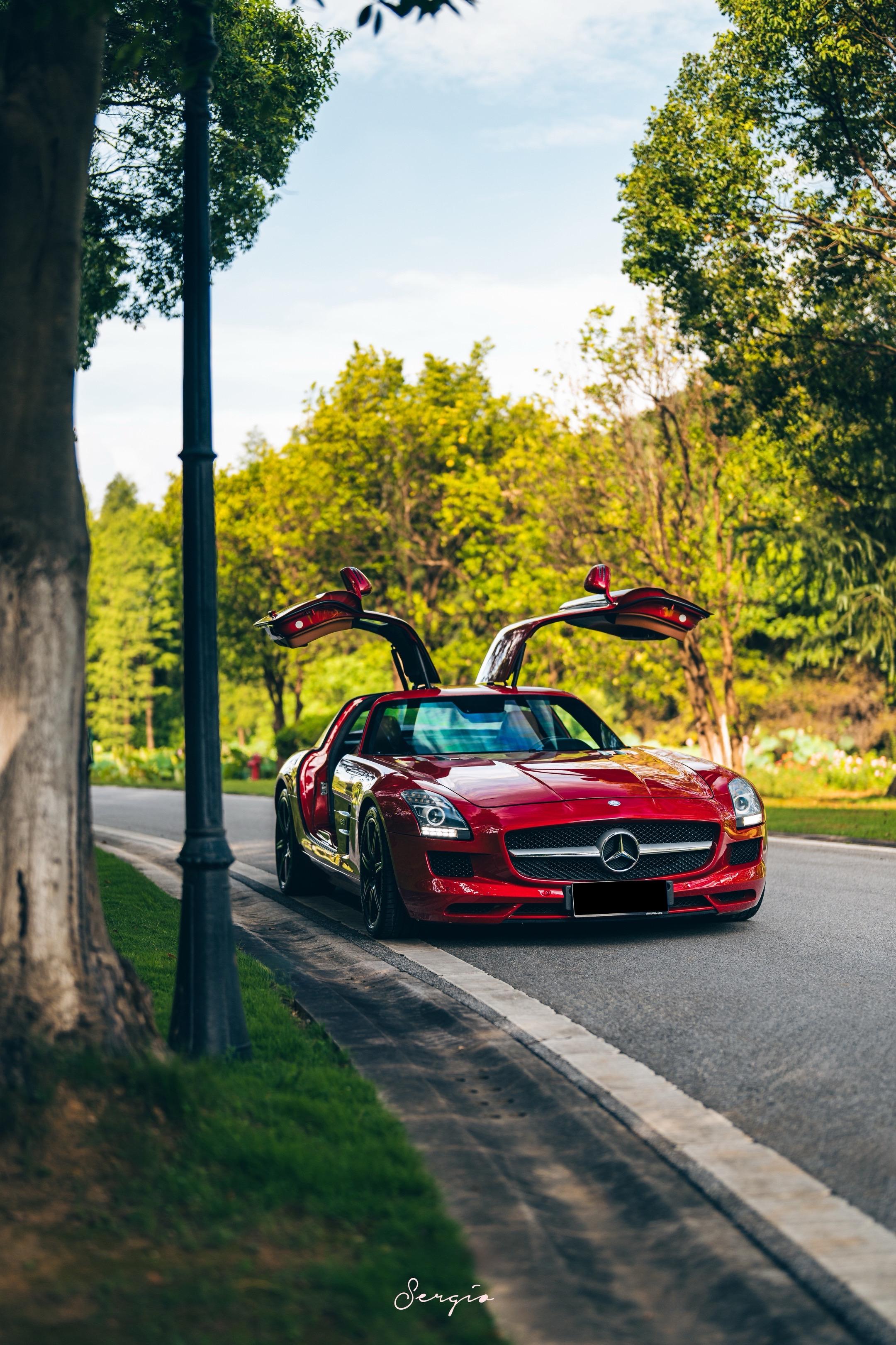 稀有舒马赫广告色的SLS AMG.回悉尼之前给  拍了一组他新买的SL...