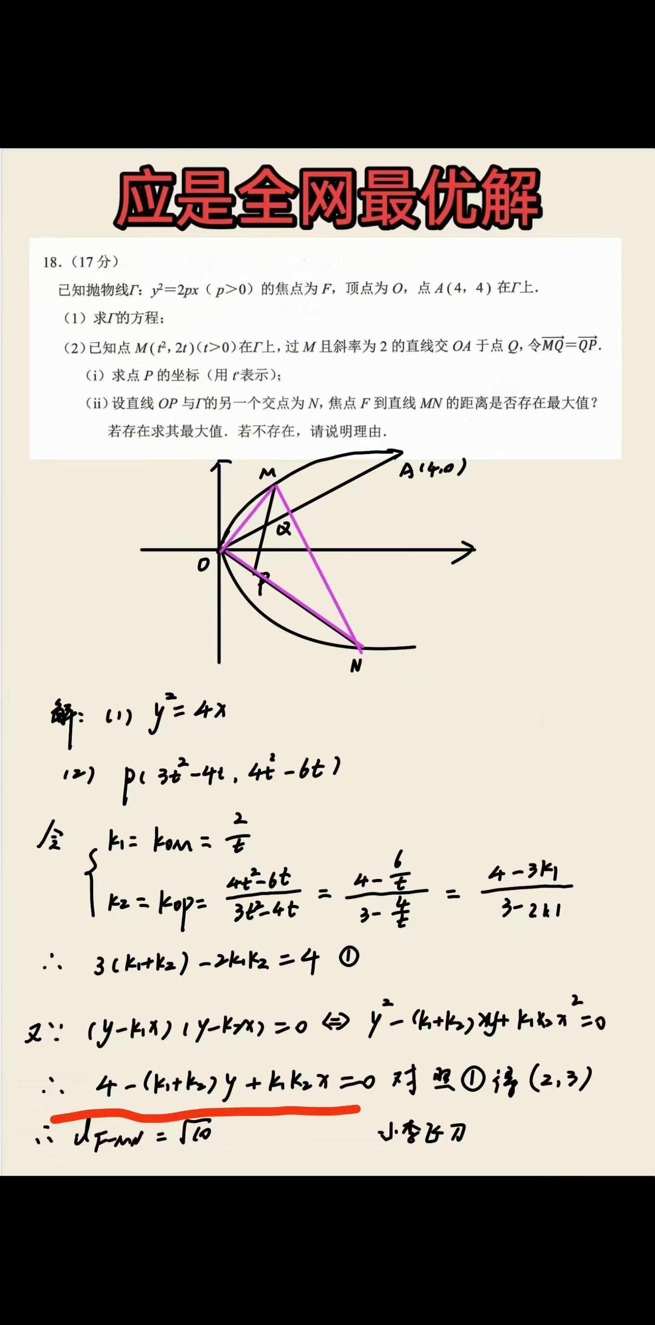 不联立最优解。高考数学
