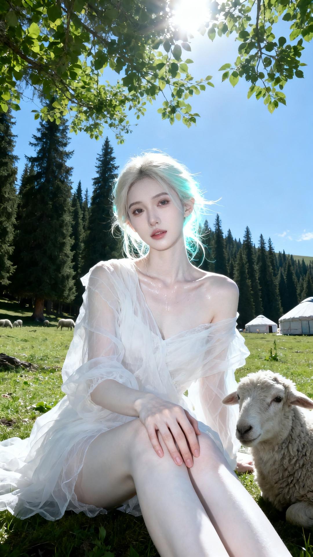 我要上热们 外拍 牧场 草原拍照 摄影写真