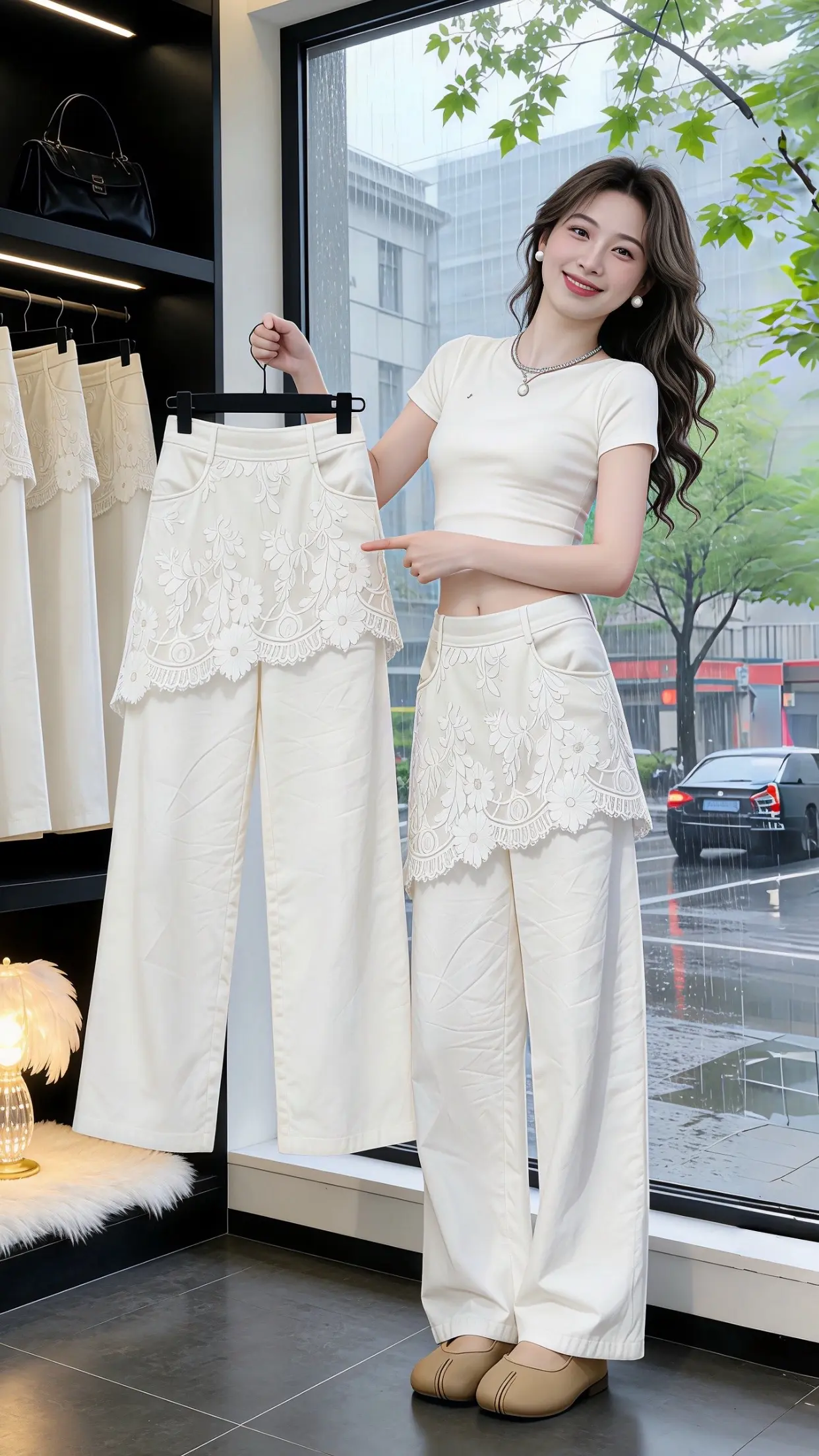 这才是女生们想找的裤子吧 时髦不费力的夏日穿搭思路 显瘦显高显腿长裤子...