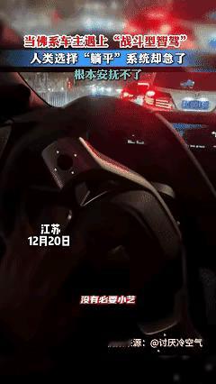 笑不活！江苏车主遇堵佛系等灯 智能驾驶竟“抢方向盘”神操作
 
江苏一车主下班堵