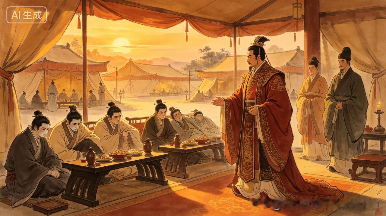 南宋帝刘义隆在武帐冈摆设宴席，为衡阳王刘义季饯行。刘义季是刘义隆幼弟，此前长期留