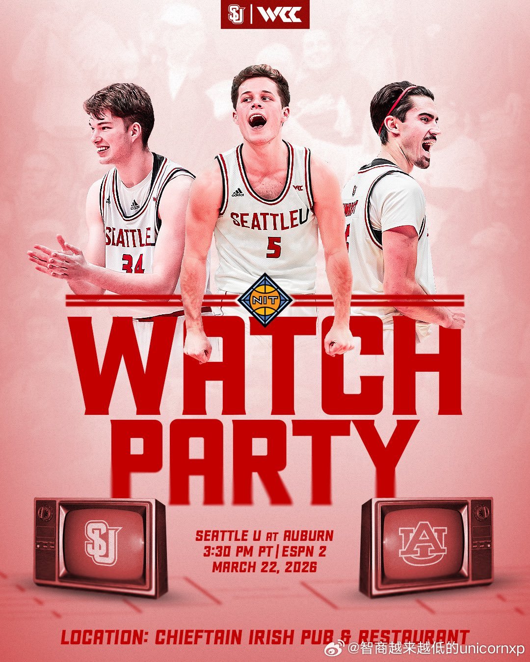 北京时间明早6:30NIT锦标赛第二轮西雅图大学🆚奥本大学淡厚然NCAA