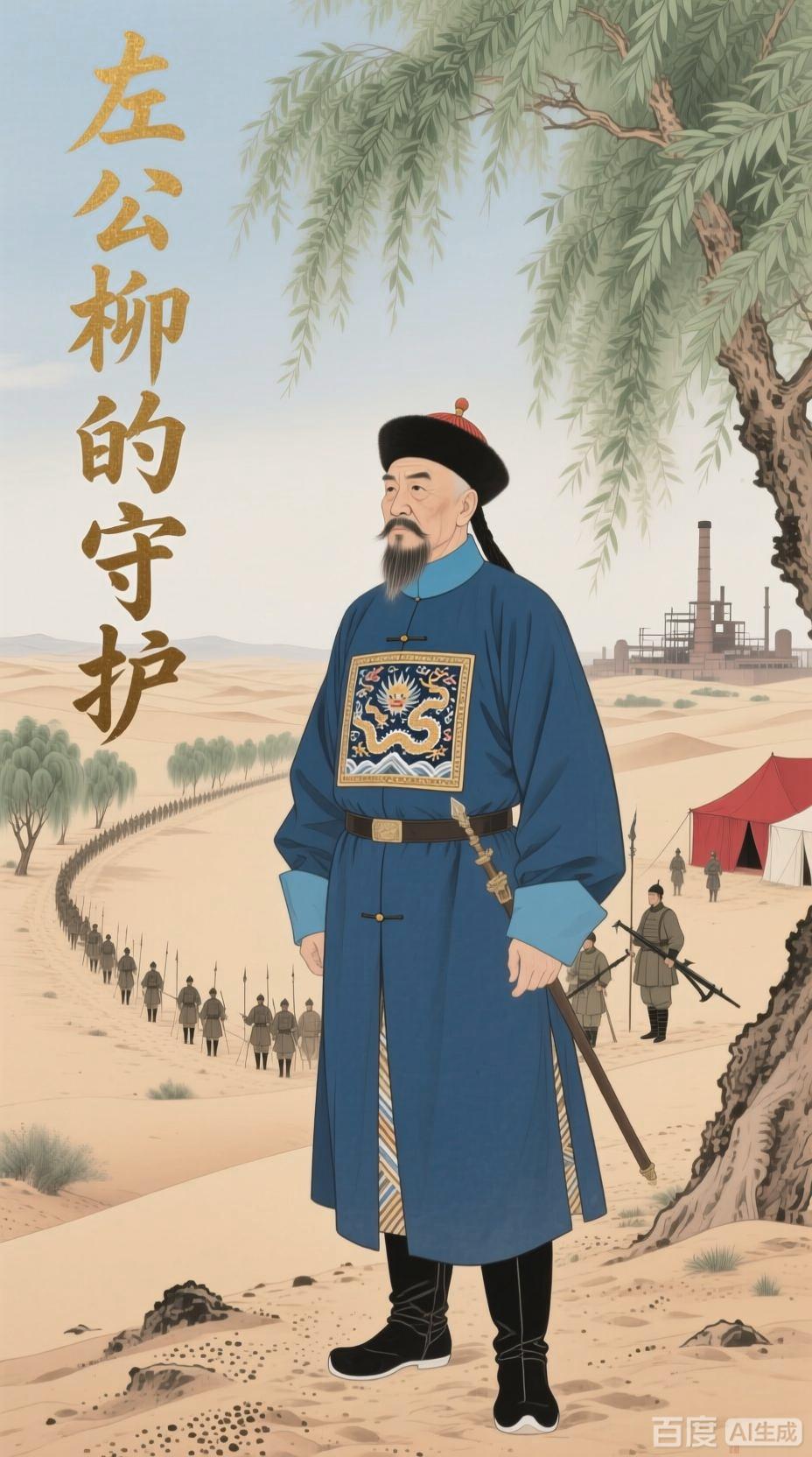 这几天空闲时我在看历史相关书籍和材料，了解到民族英雄左宗棠的事迹，深为震撼。左宗