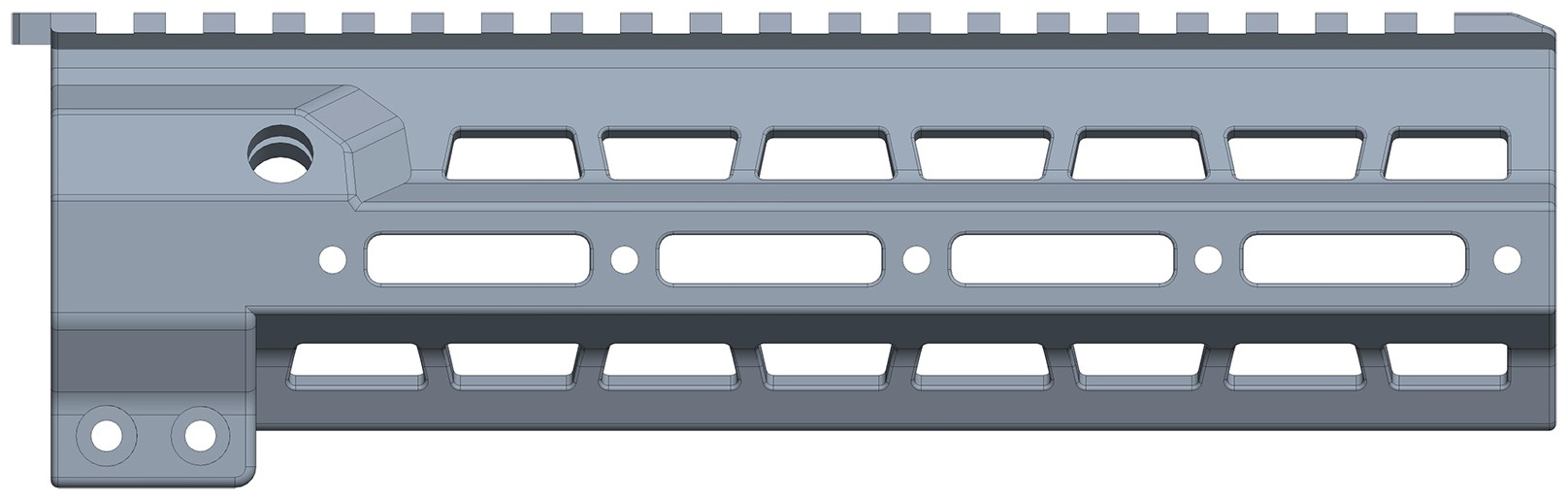 北京红翼前锋科技发展有限公司申请的191步枪金属护木外观设计专利每天认识一件兵器