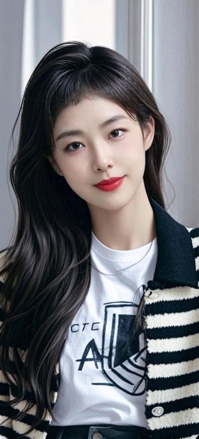 AI慵懒长发少女