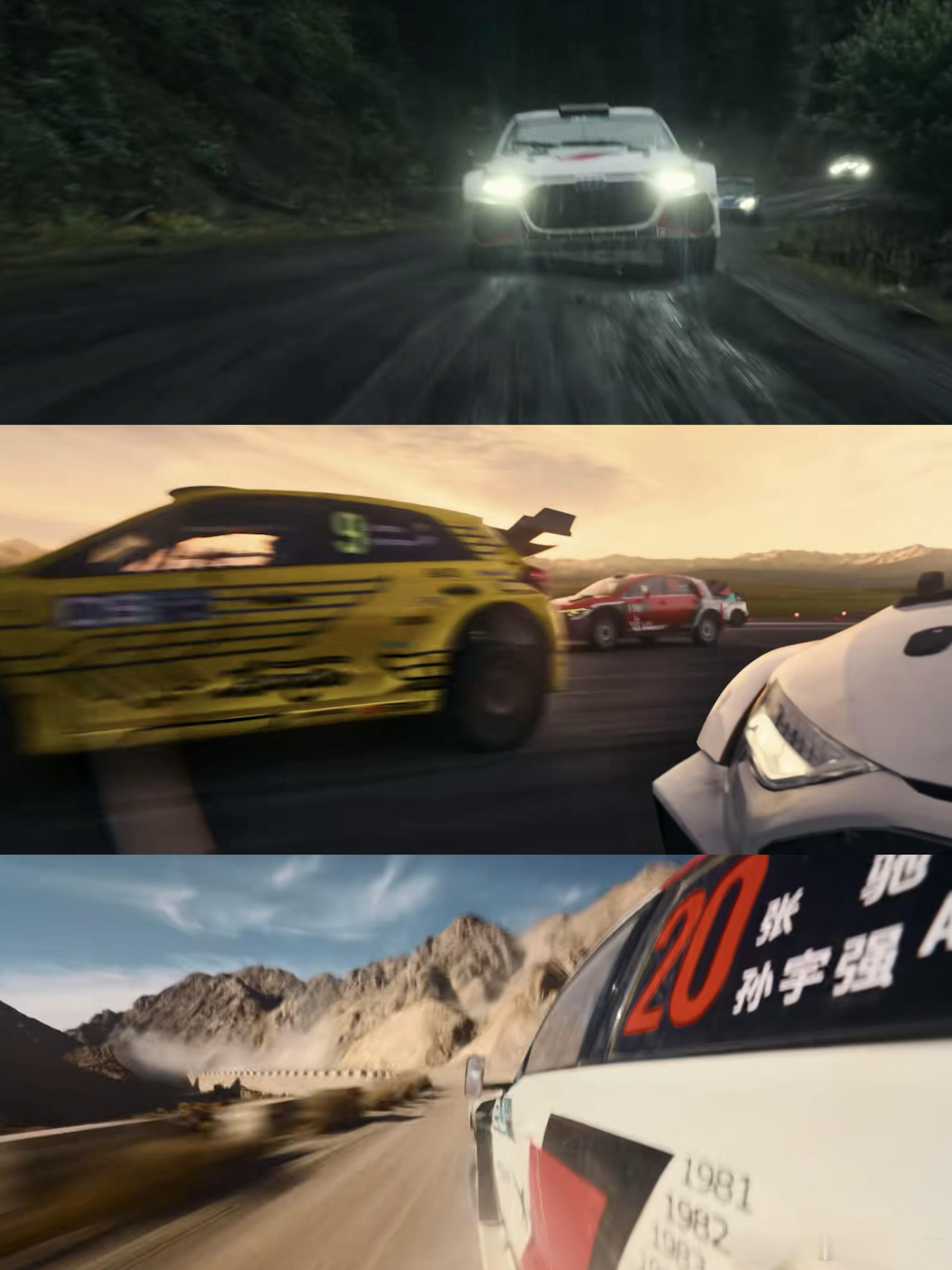 飞驰人生3中的10个细节林臻东关灯超车那一下帅炸了，这不就是头文字D里拓海的神技