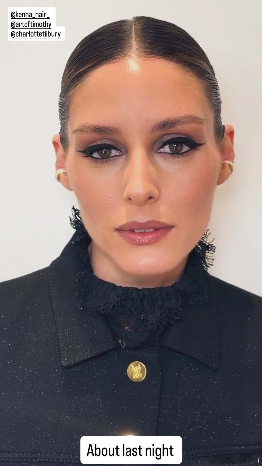 Olivia Palermo奥利维亚巴勒莫出席纽约婚纱周观看乌克兰婚纱品牌Mil