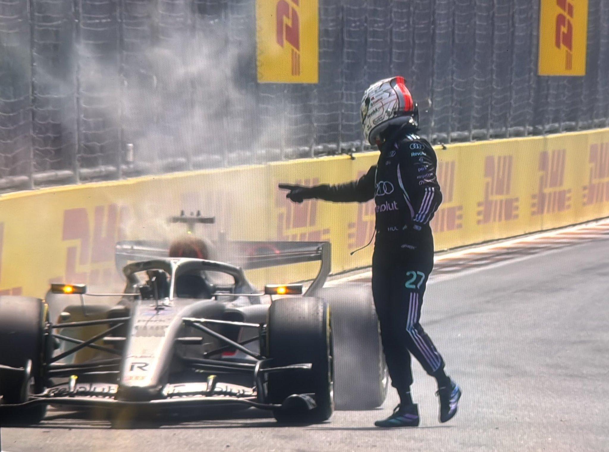 f1 霍肯博格在出场圈中遭遇引擎问题，无法参加冲刺赛了…2026f1迈阿密大奖赛