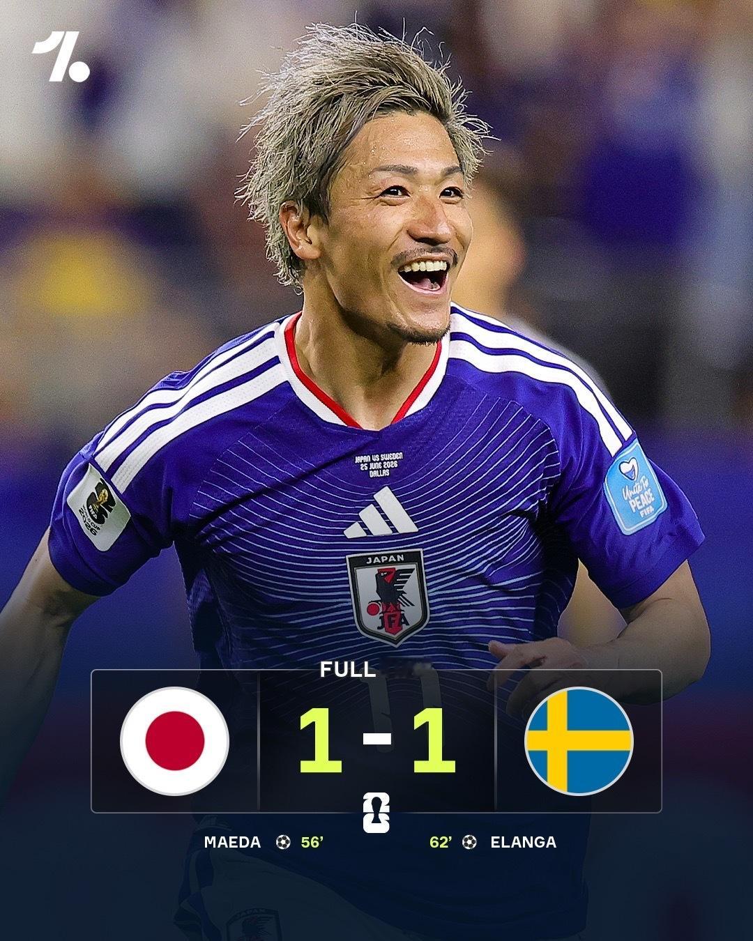 美加墨世界杯F组，荷兰🇳🇱3比1突尼斯🇹🇳，日本🇯🇵1比1瑞典🇸?