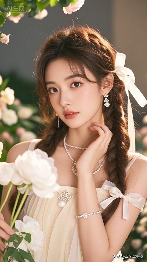 梦幻少女风，甜美优雅，温柔可人