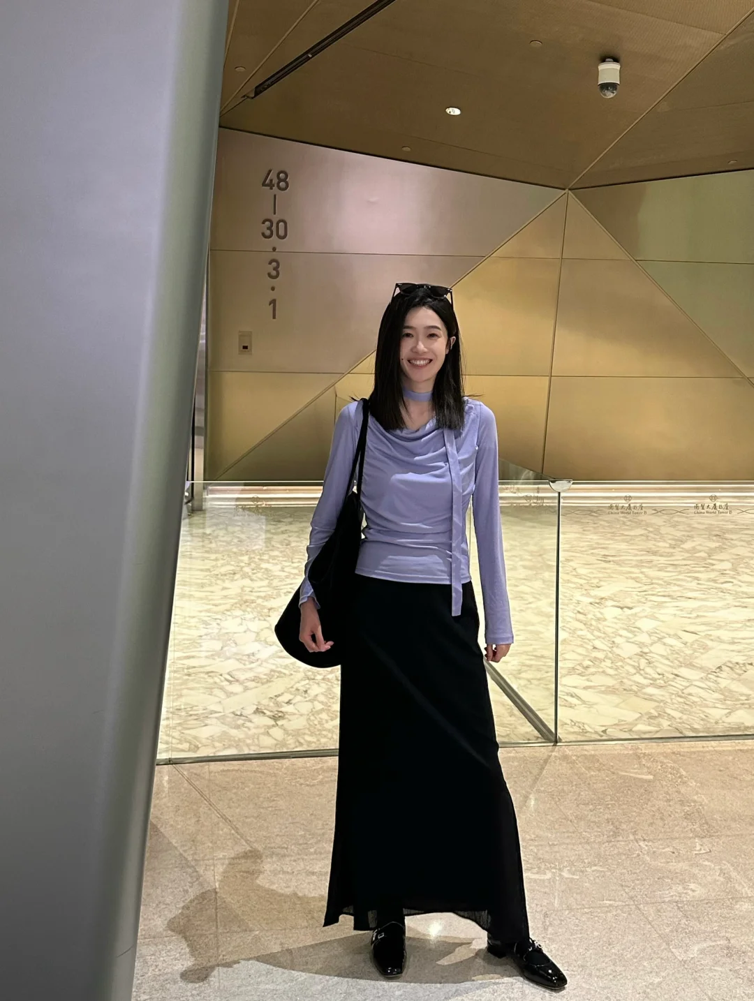 打工人穿搭 半裙打底衫