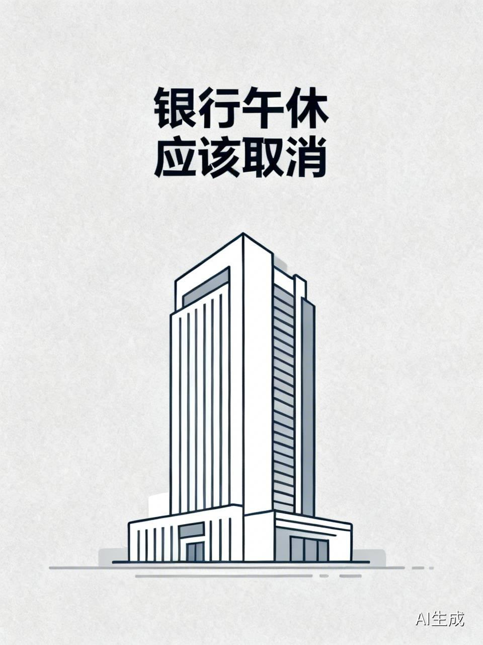银行午休该不该保留？我去取个钱，差点把一上午时间都等没了
 
昨天去银行办个简单