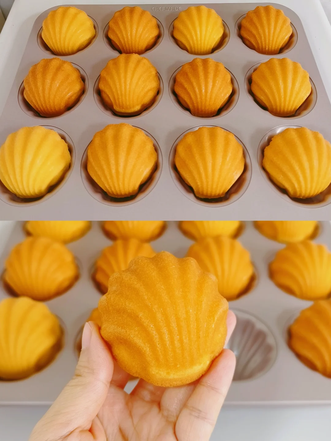 锁死这个配方🔥外脆里软的玛德琳蛋糕