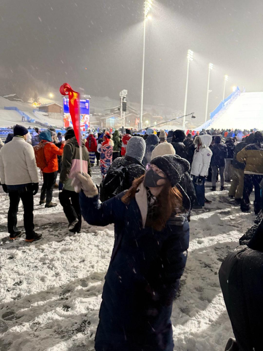 今天飘来一朵雲冰雪记忆永存❄️我在米兰看冬奥 米兰冬奥会 （