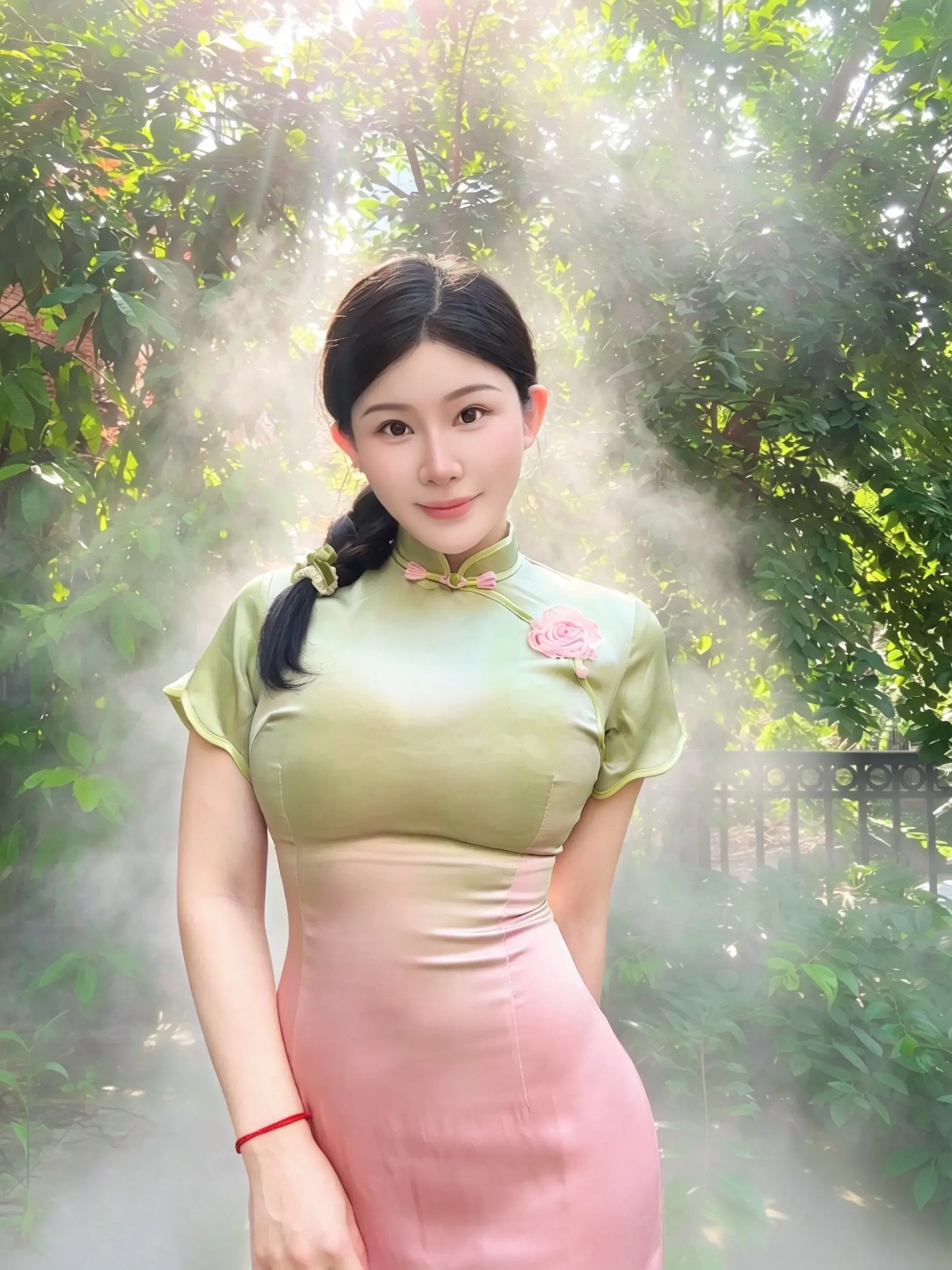 修一身正气净业力养一脸端庄积福德文案。