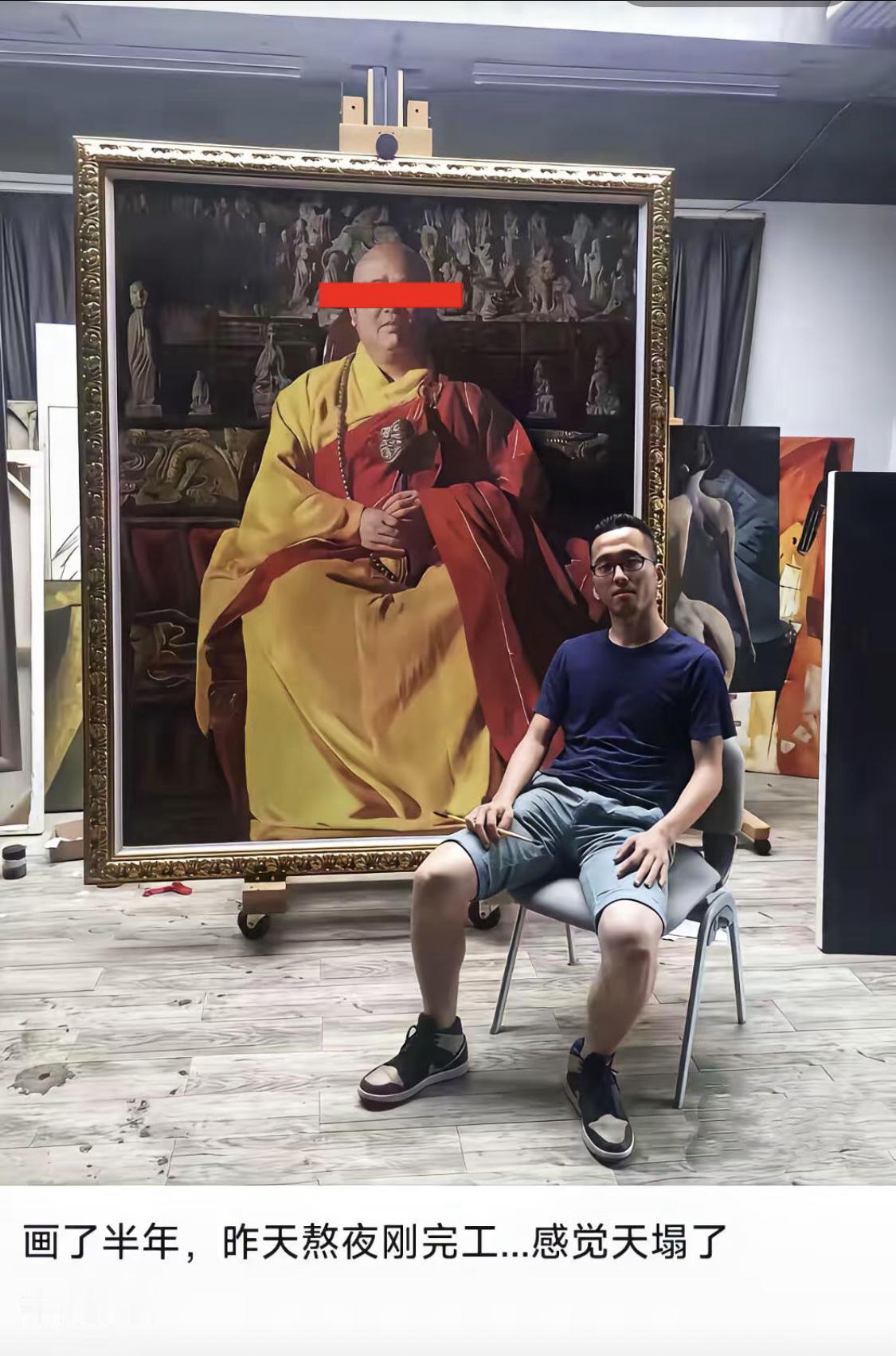 画了半年的画作刚完工，画家就觉得天塌了……

网友提供思路，让画作重新获得新生。
