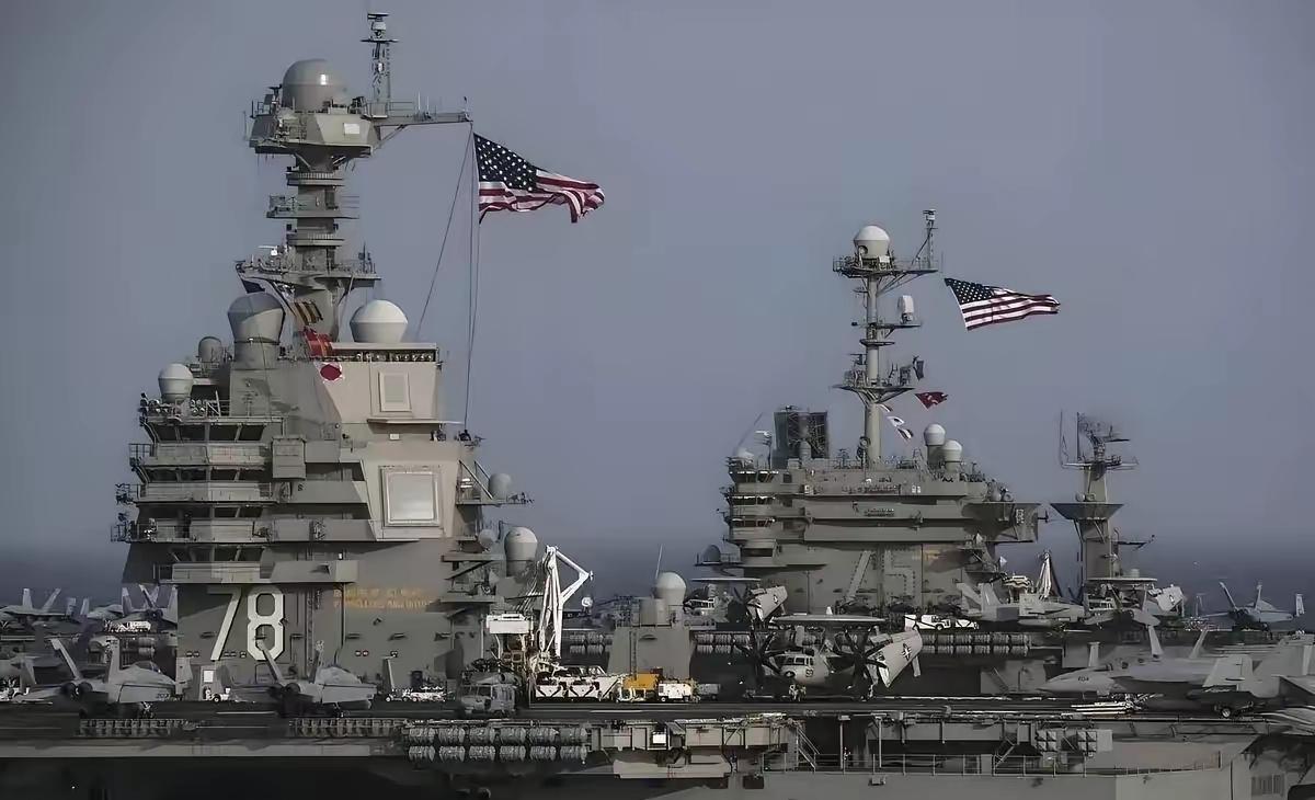 美国航母动不了！很多人以为是被伊朗的导弹吓住了。错了！真相是，白宫的刹车片被盟友
