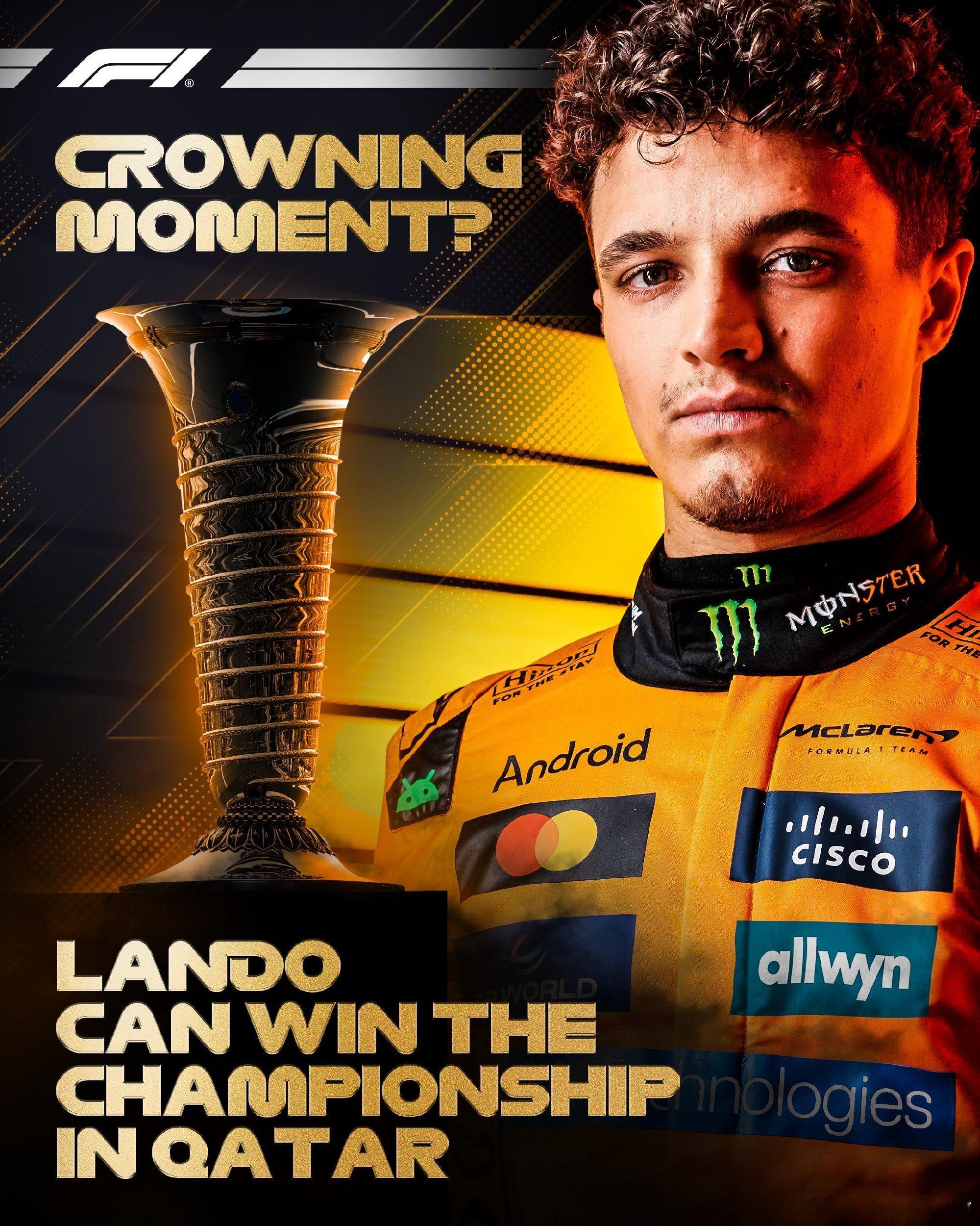 据说，在卡塔尔站，NOR有机会提前赢得年度冠军。不过我想讲的是，一切皆有可能大V