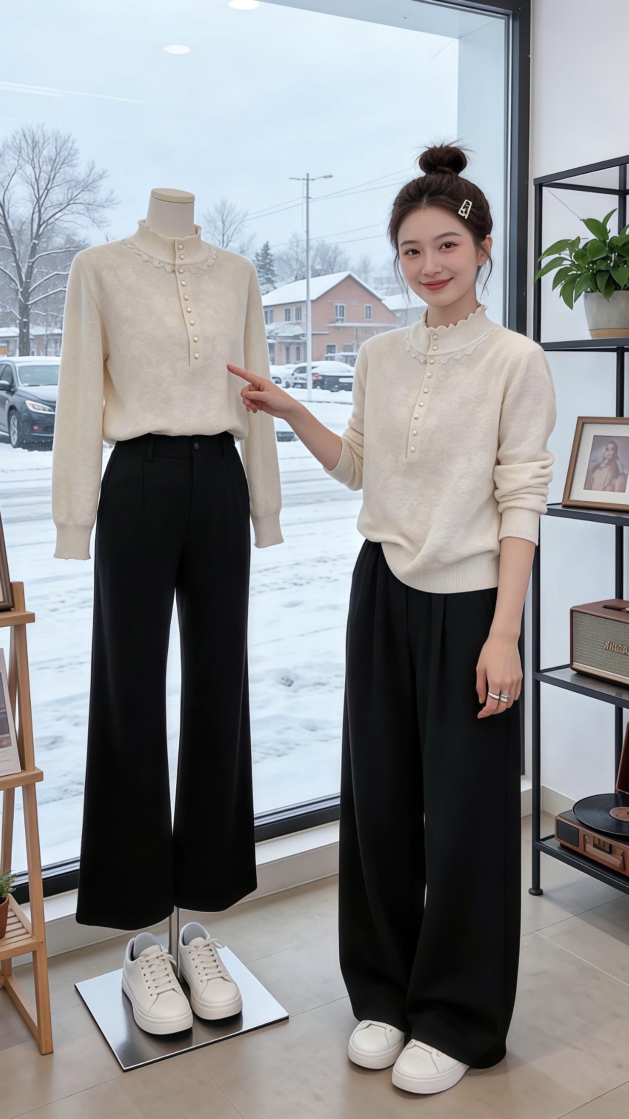 冬日穿搭一周不重样 漂亮内搭让我赢在了穿搭起跑线 冬季实穿型衣服分享 ...