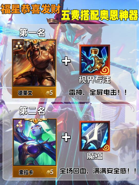 姐妹们！福星恭喜发财｜五费出装搭配奥恩神器