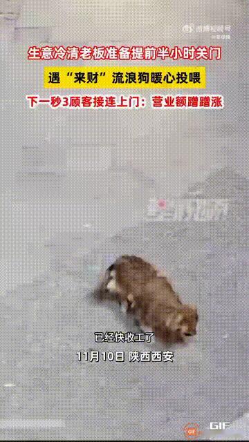 “好心有好报”具象化了！陕西西安一家餐馆因为生意冷清，所以老板打算提早半个小时关