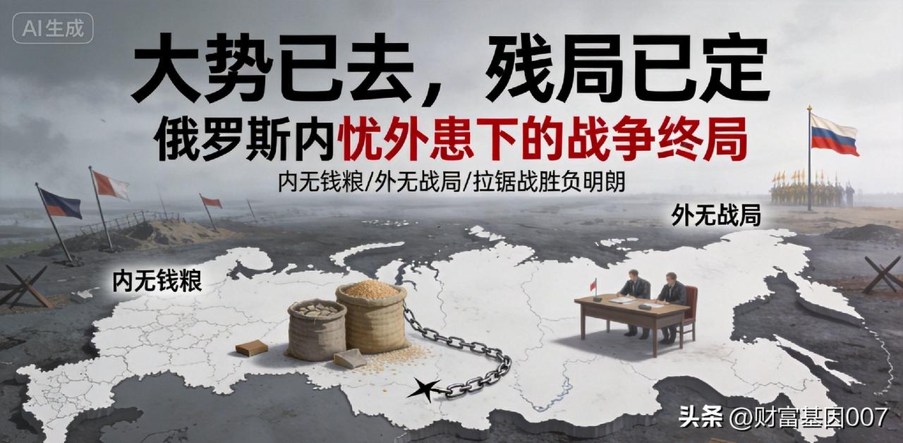 【攻守彻底逆转！俄乌战局五年大变局，俄罗斯已走进死胡同】
 
打满五年的俄乌冲突