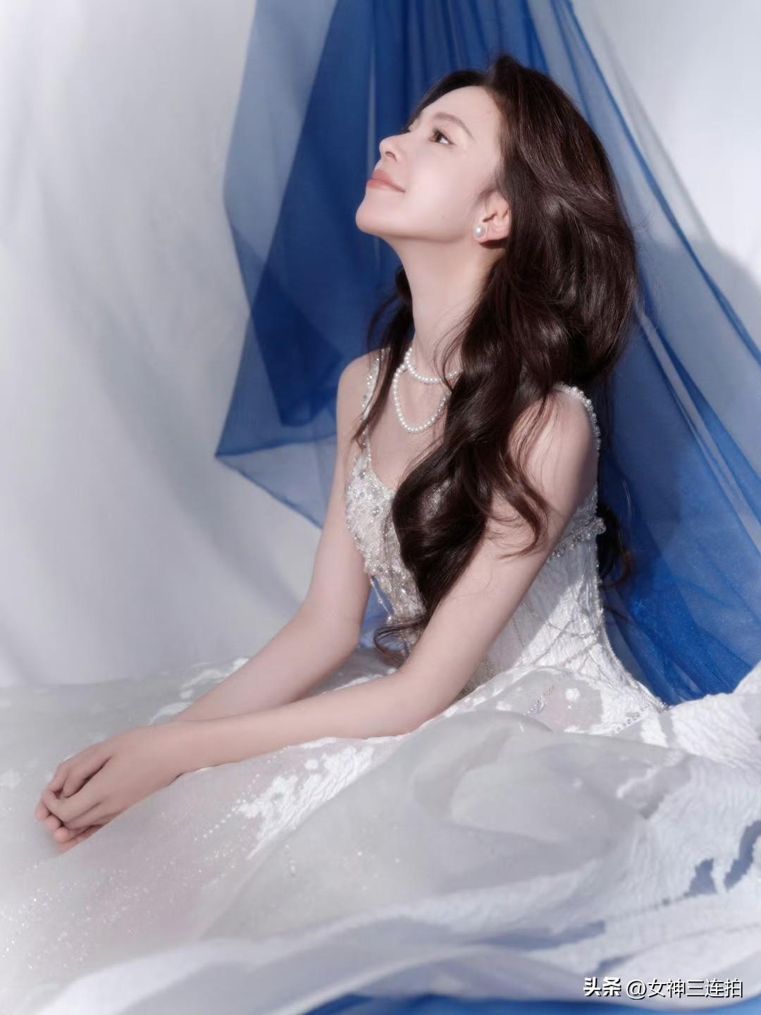 梦幻婚纱写真，温柔优雅，宛如童话中的公主。