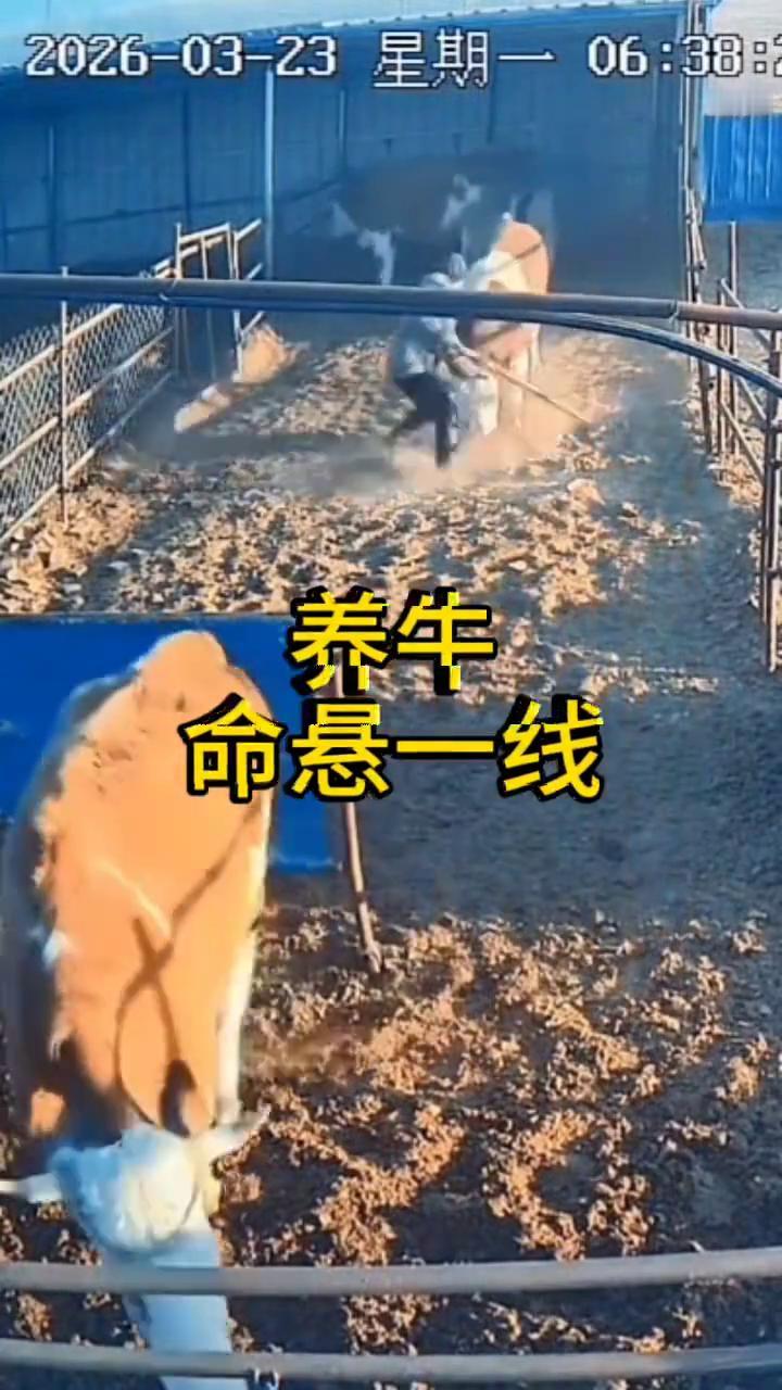 养牛命悬一线，加速中，终于逃脱。
