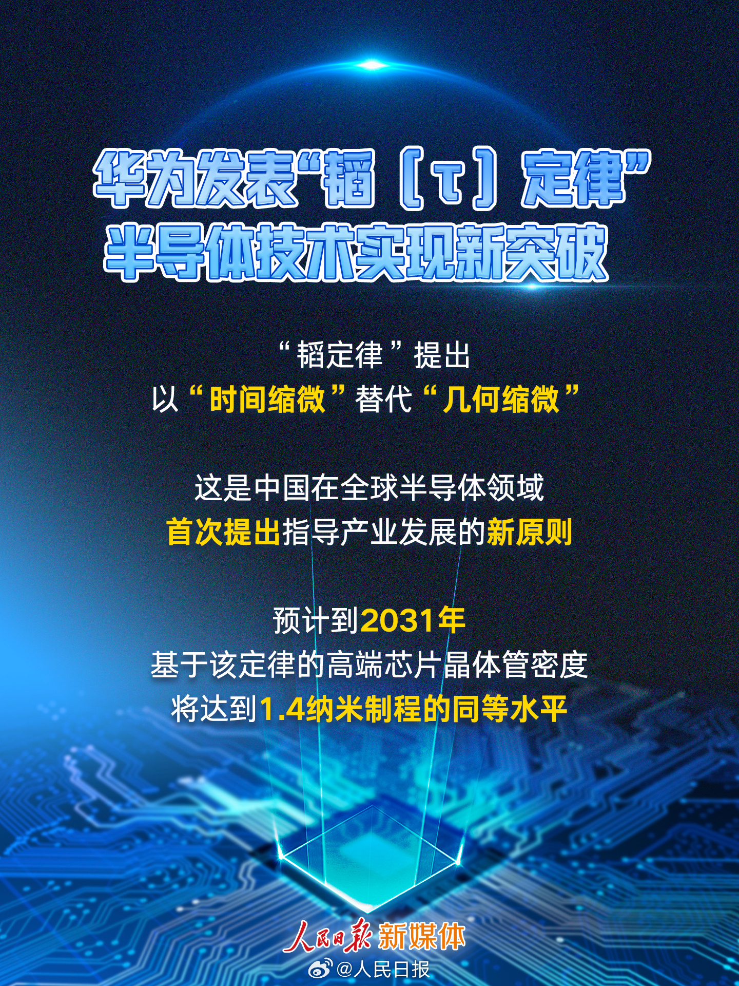 华为发表半导体韬定律 2026国际电路与系统研讨会25日在上海举行，华为公司董事