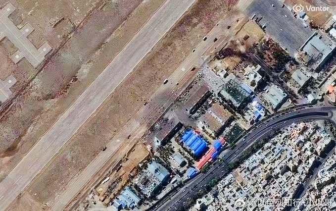 精确打击这张卫星图像显示了以色列对伊朗伊斯法罕一个革命卫队航空航天部队无人机制造