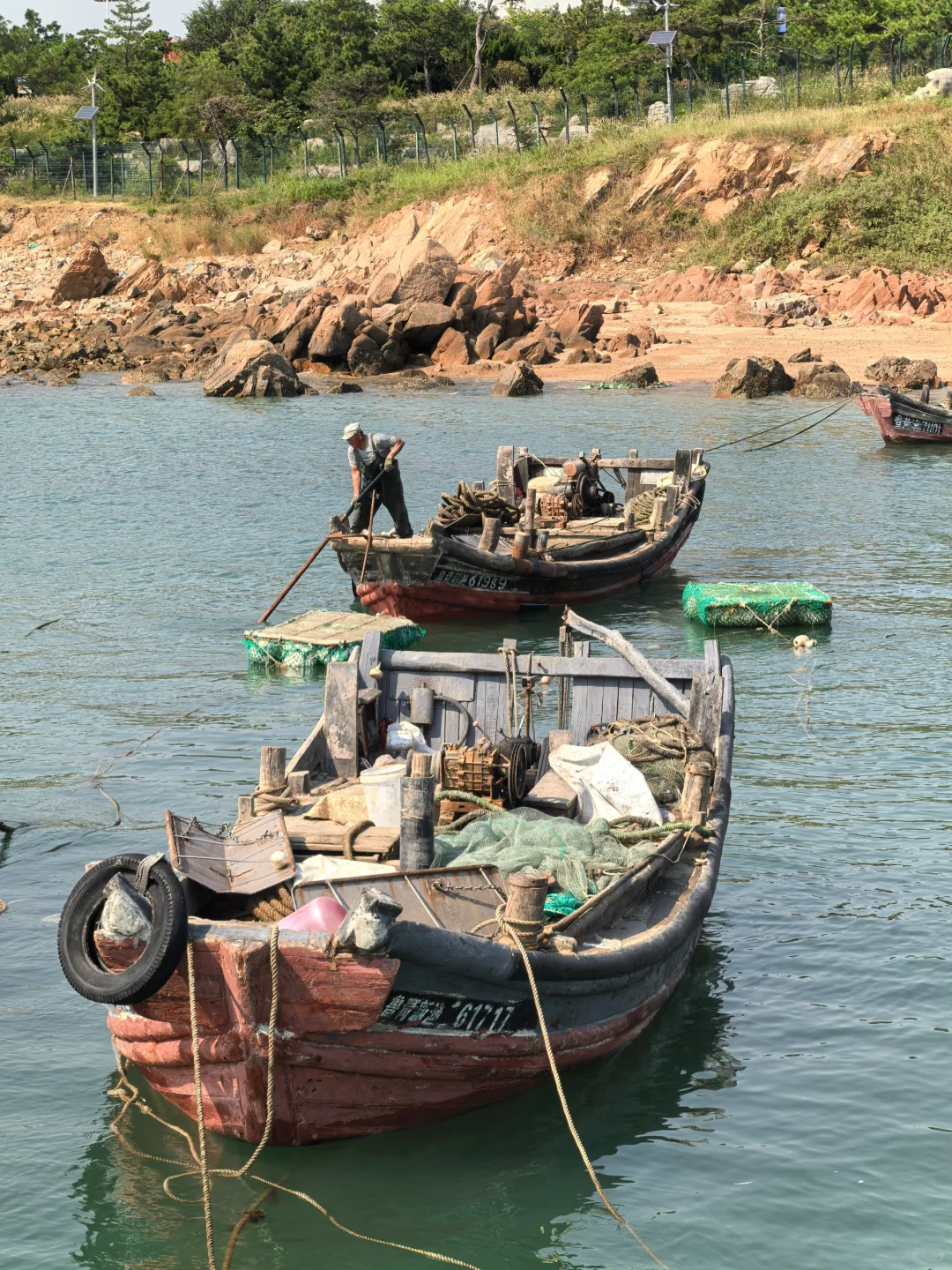 9.25青岛街头实况 打鱼归来 满载而归
