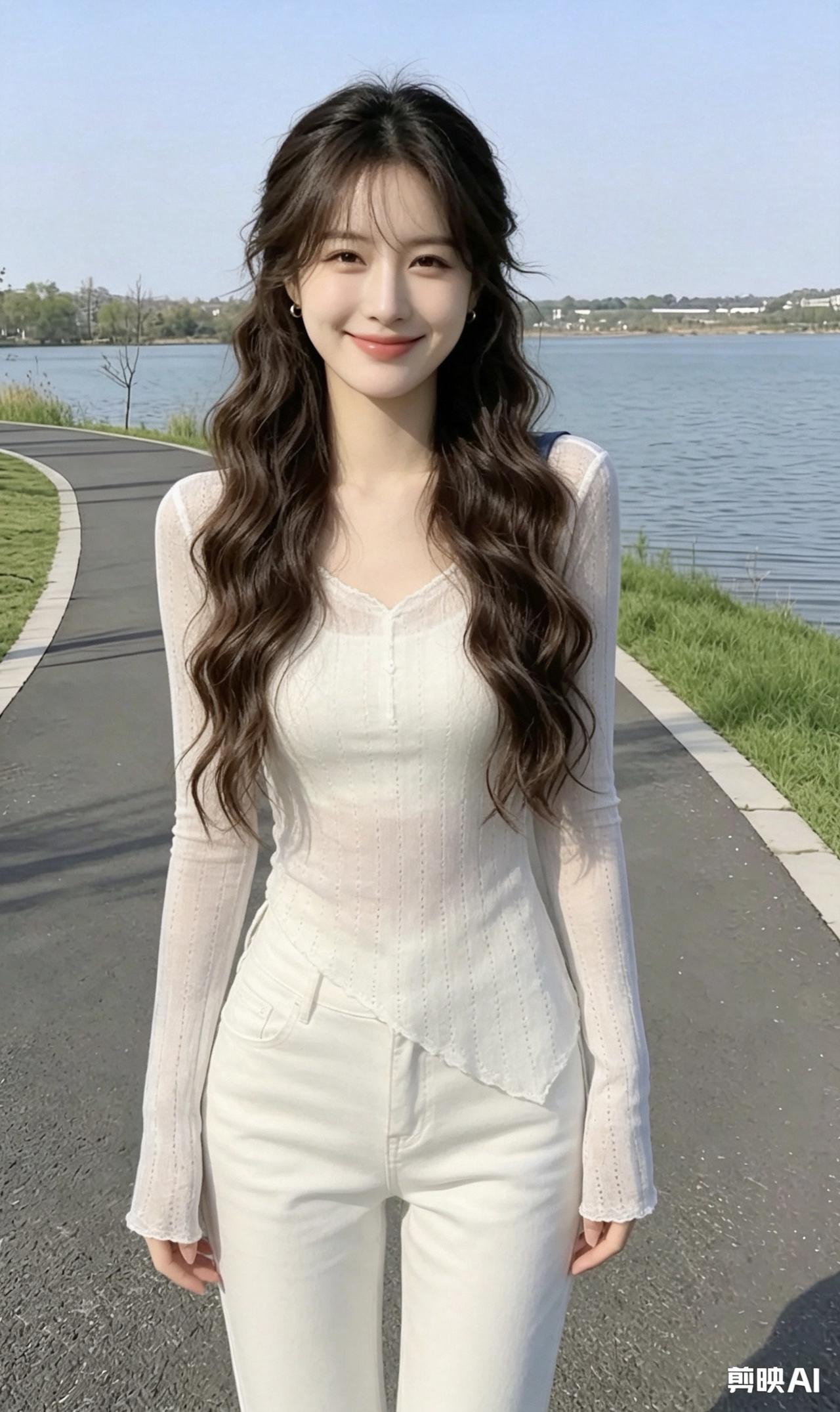 美女笑容真灿烂