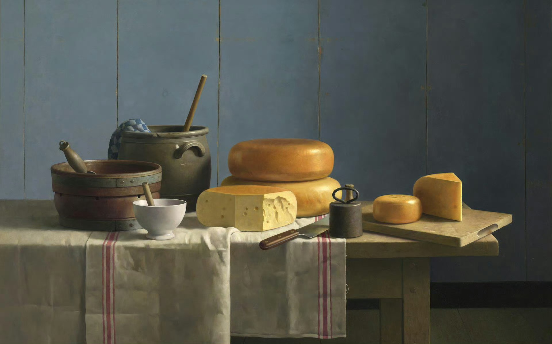 亨克·海曼特尔 (Henk Helmantel，1945-）荷兰画家Kaas -