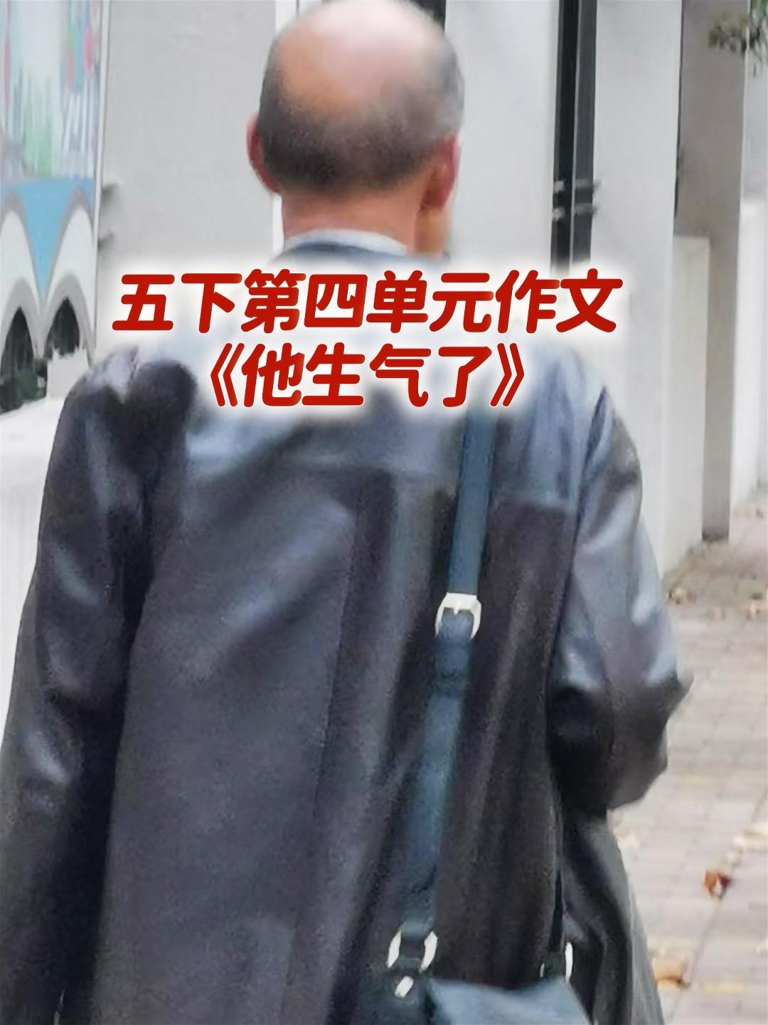 《他生气了》五下第四单元优秀范文。家长必读，小学五年级下册第四单元习作...