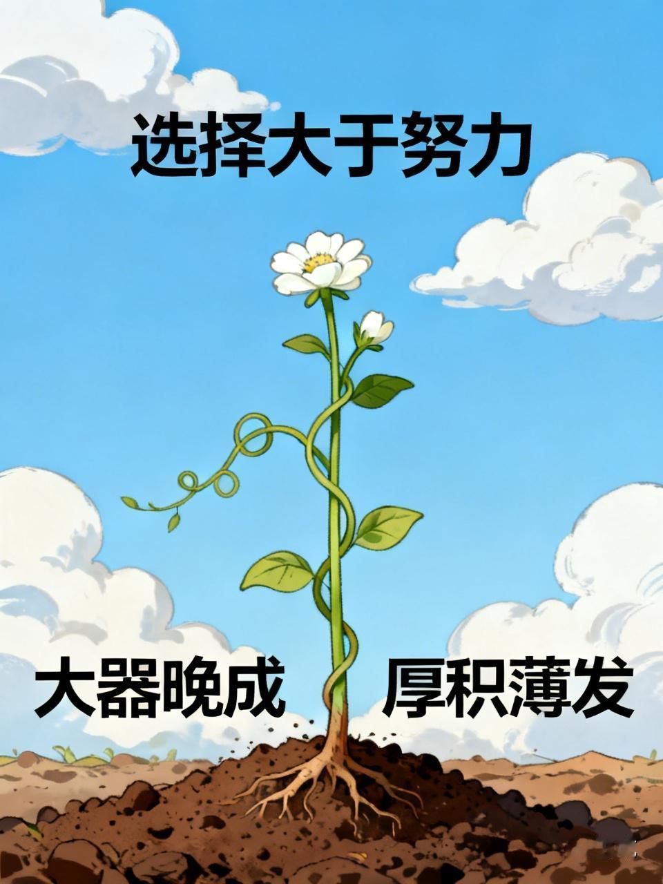 符合自然规律的成长，才能收获丰硕的成果。选择大于努力、厚积薄发、大器晚成，才是人